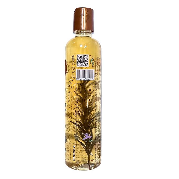 SHAMPOO CONTROL GRASA CON ROMERO Y EUCALIPTO (RITUAL BOTANICO) x 400ML
