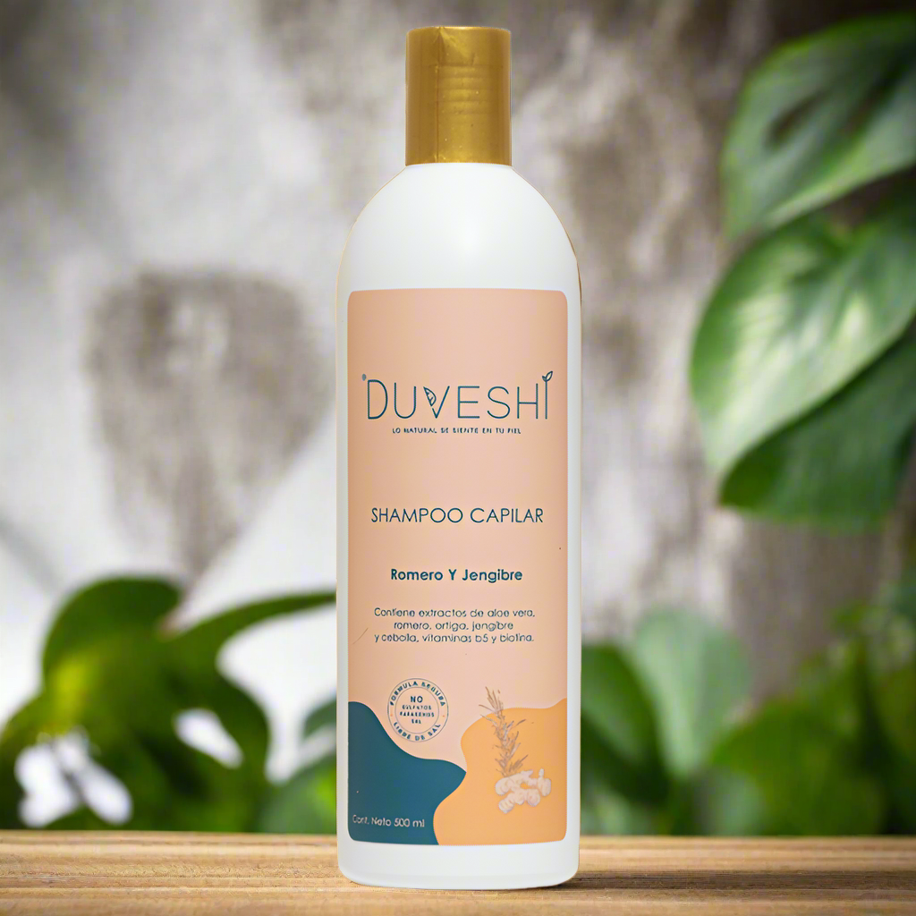 ANTI-HAIR LOSS SHAMPOO WITH ROSEMARY AND GINGER 500ML DUVESHI