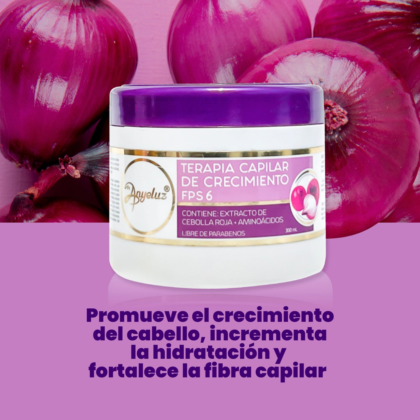 TERAPIA CAPILAR DE CRECIMIENTO CEBOLLA ANYELUZ