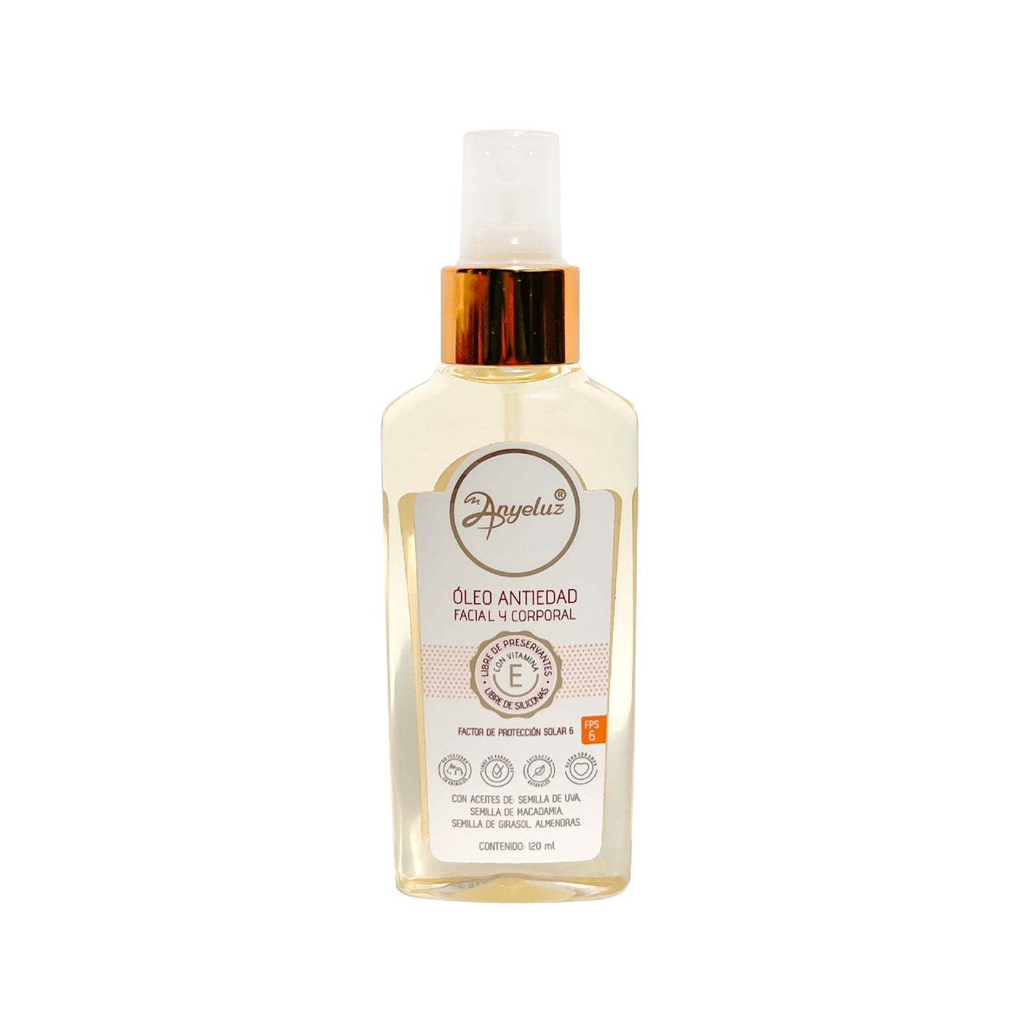 OLEO ANTIEDAD FACIAL Y CORPORAL ANYELUZ 120ML