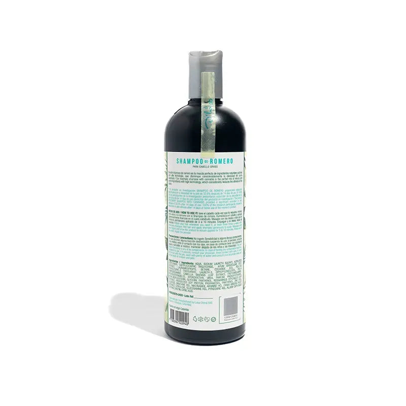 SHAMPOO DE ROMERO PARA CABELLO GRASO LA RECETA 450ML