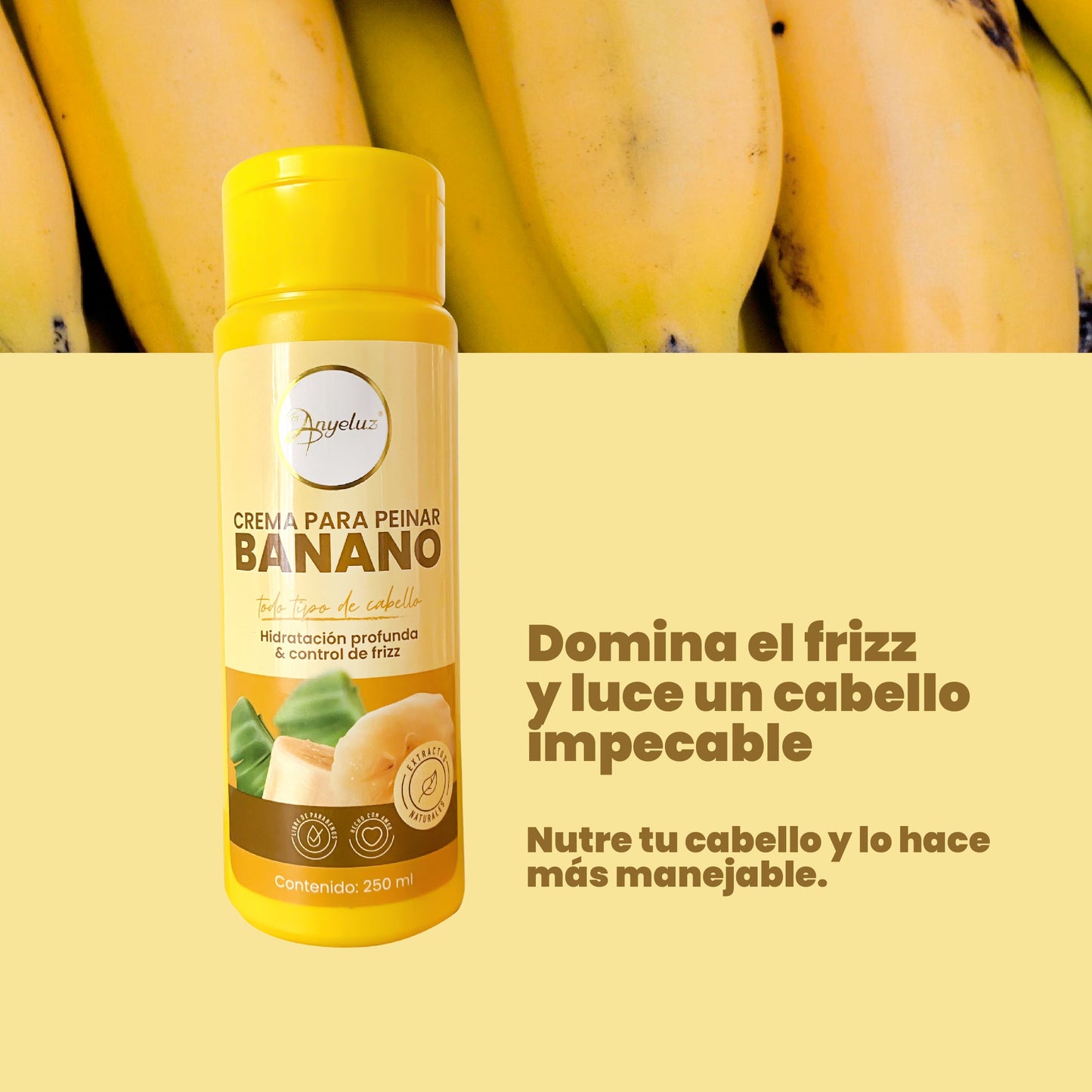 CREMA PARA PEINAR CON BANANO ANYELUZ