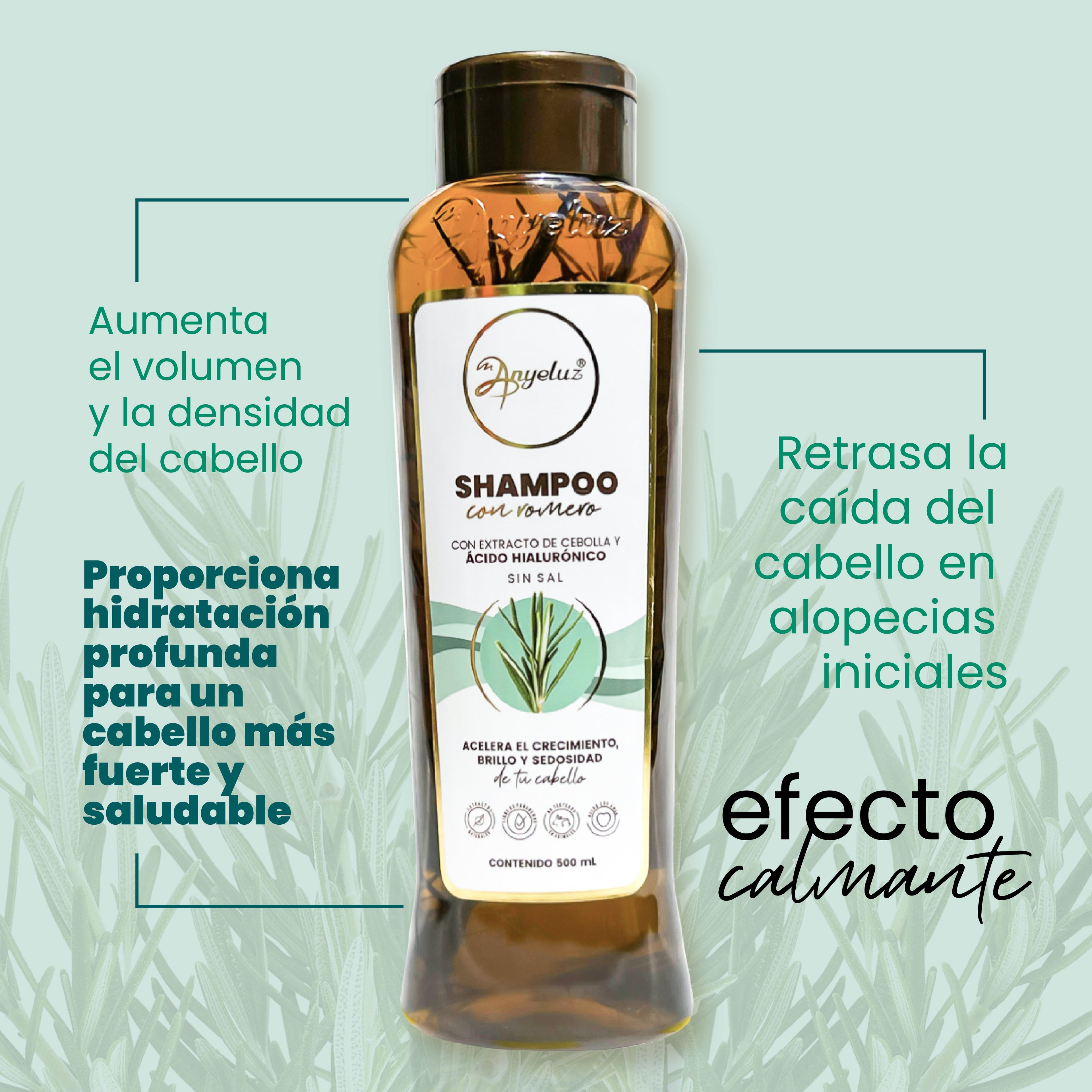 SHAMPOO CON ROMERO ANYELUZ 500ML