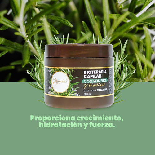 HAIR BIOTHERAPY WITH ROSEMARY AND BIOELIXIR ANYELUZ