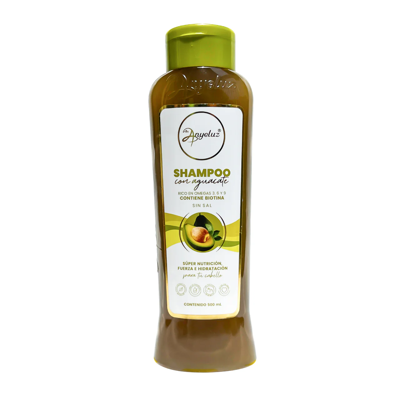 SHAMPOO CON AGUACATE ANYELUZ 500ML