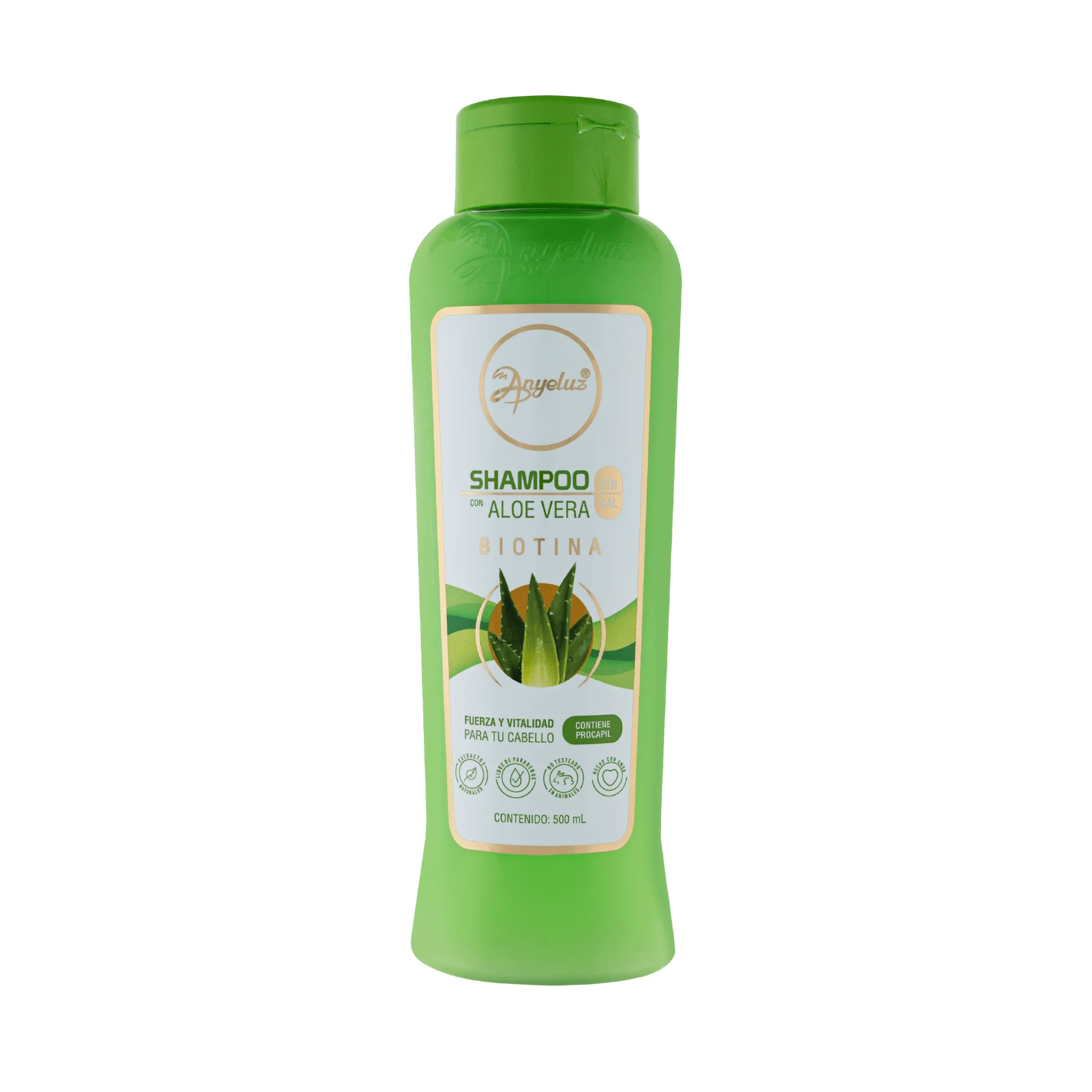 SHAMPOO CON ALOE VERA ANYELUZ 500ML