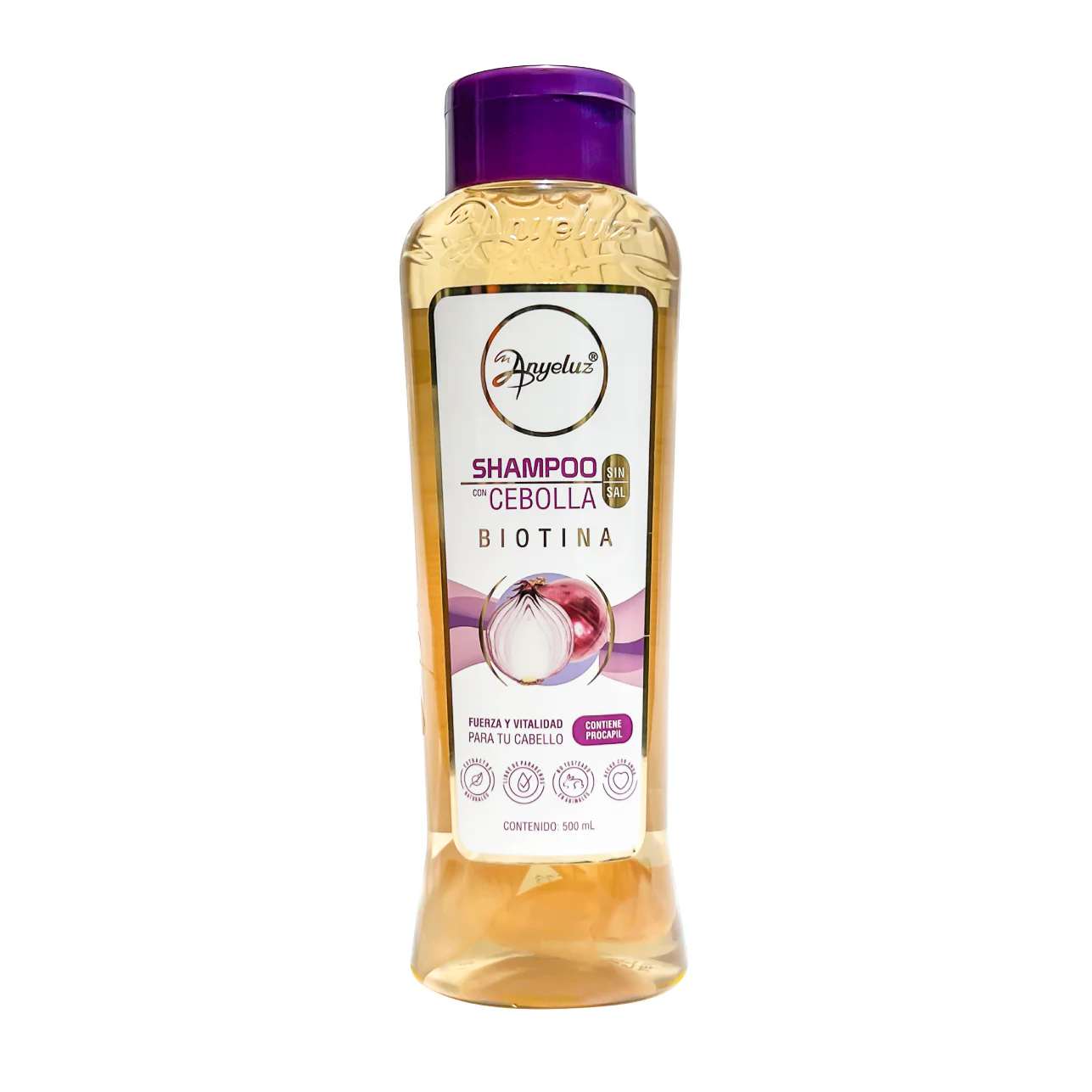 SHAMPOO CON CEBOLLA ANYELUZ  500 ML