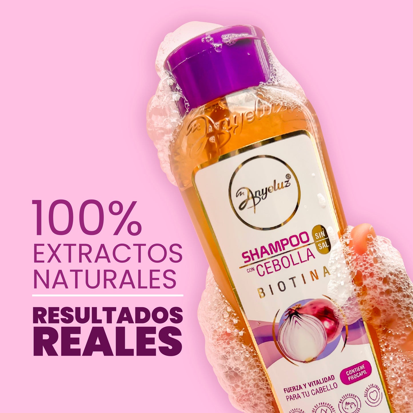 SHAMPOO CON CEBOLLA ANYELUZ  500 ML