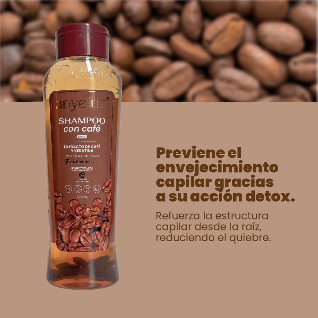 SHAMPOO CON CAFÉ ANYELUZ