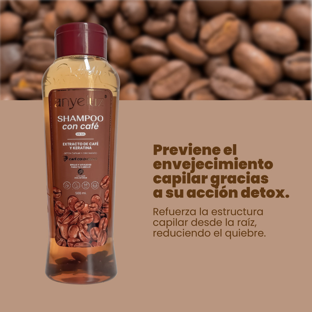 SHAMPOO CON CAFÉ ANYELUZ