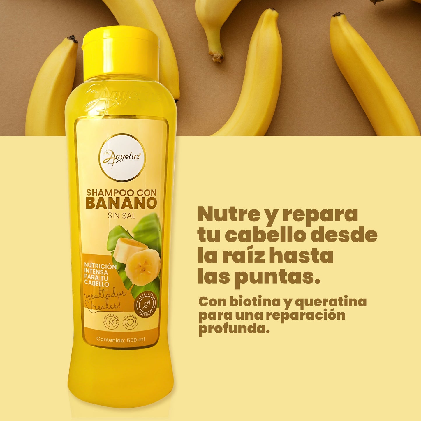 SHAMPOO CON BANANO ANYELUZ X500ML