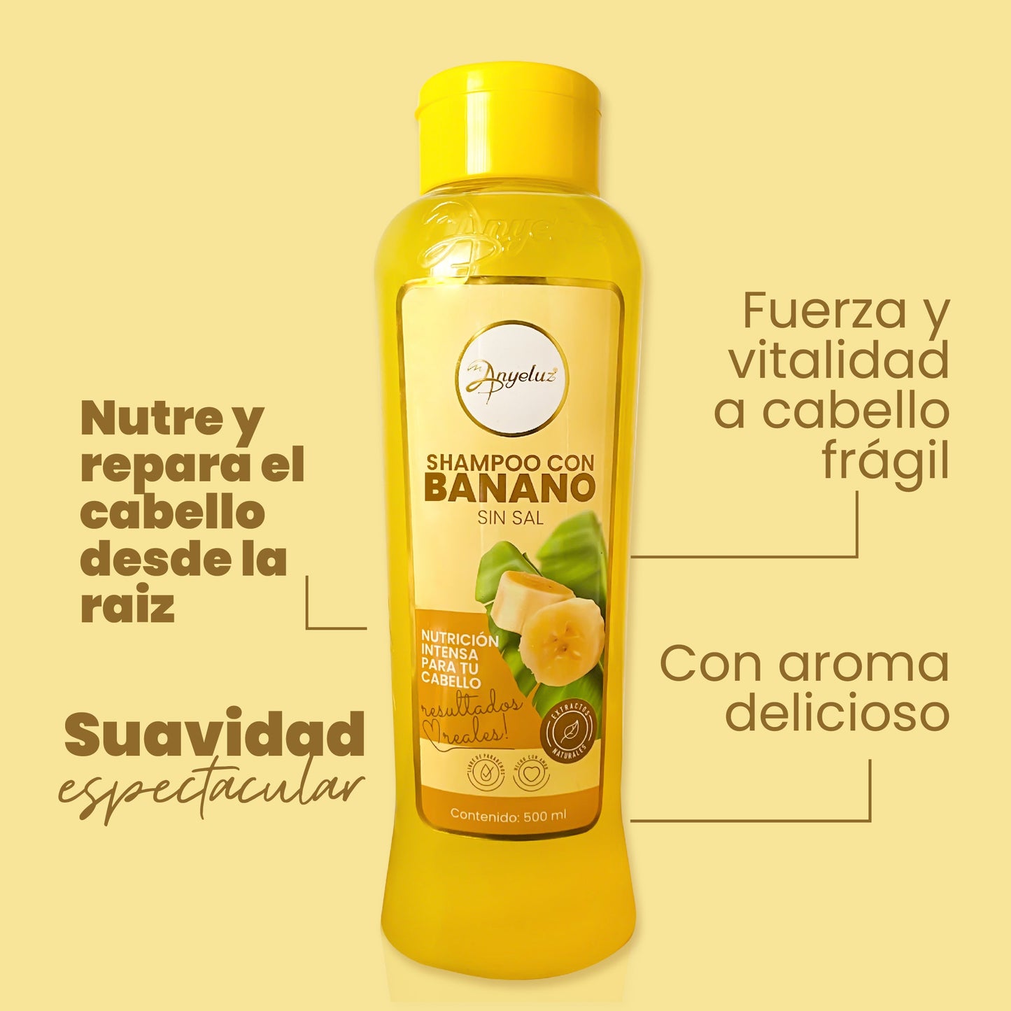 SHAMPOO CON BANANO ANYELUZ X500ML