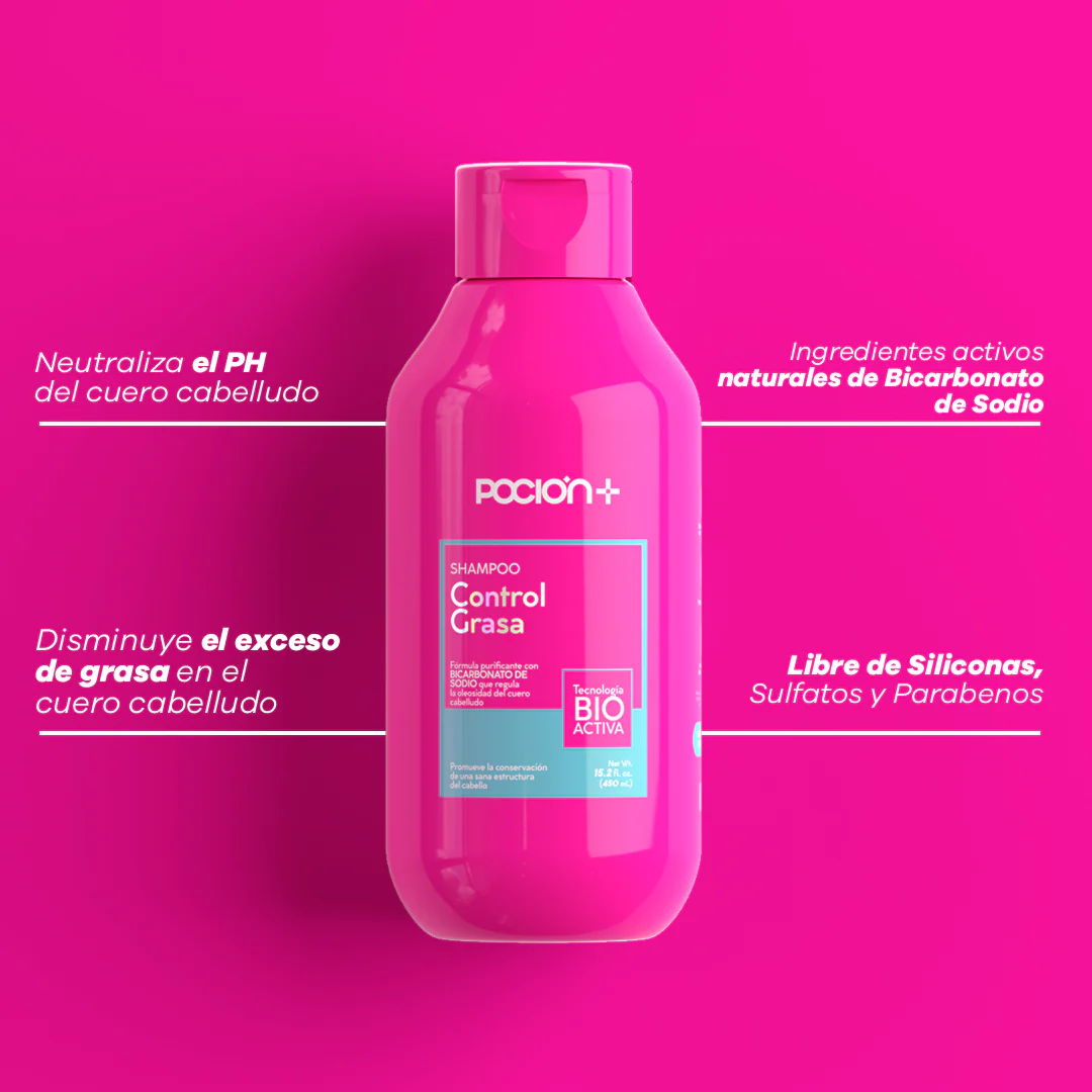 SHAMPOO CONTROL GRASA LA POCIÓN 450ML