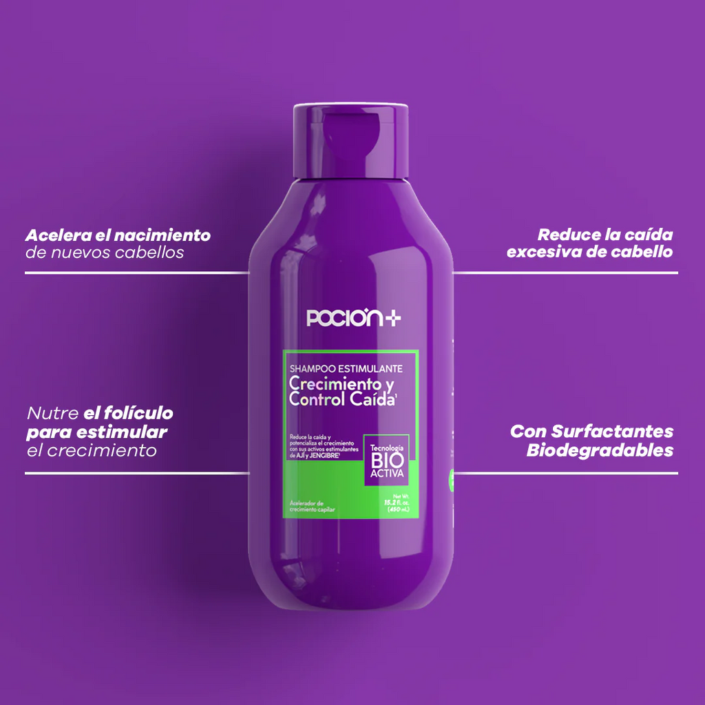 SHAMPOO CRECIMIENTO Y CAÍDA LA POCIÓN 450ML