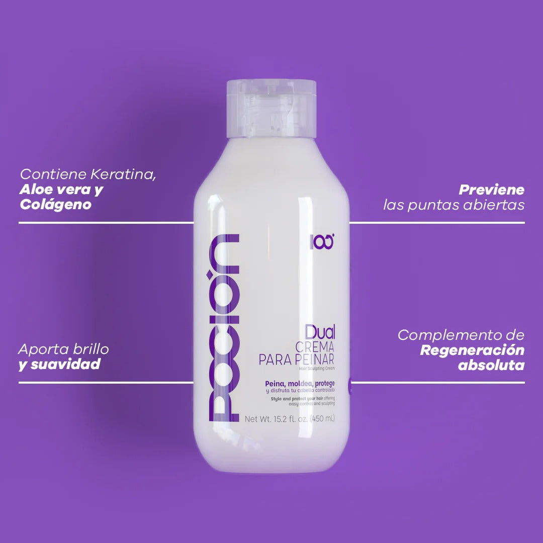 DUAL CREMA PARA PEINAR LA POCIÓN