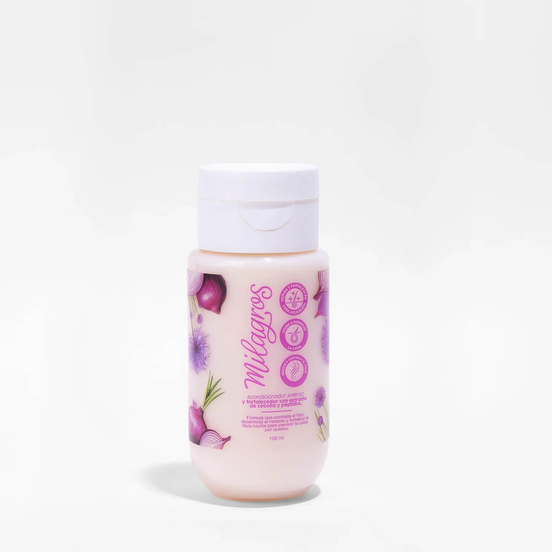 ACONDICIONADOR ANTIFRIZZ Y FORTALECEDOR CON EXTRACTO DE CEBOLLA Y PÉPTIDOS MINI 100ML
