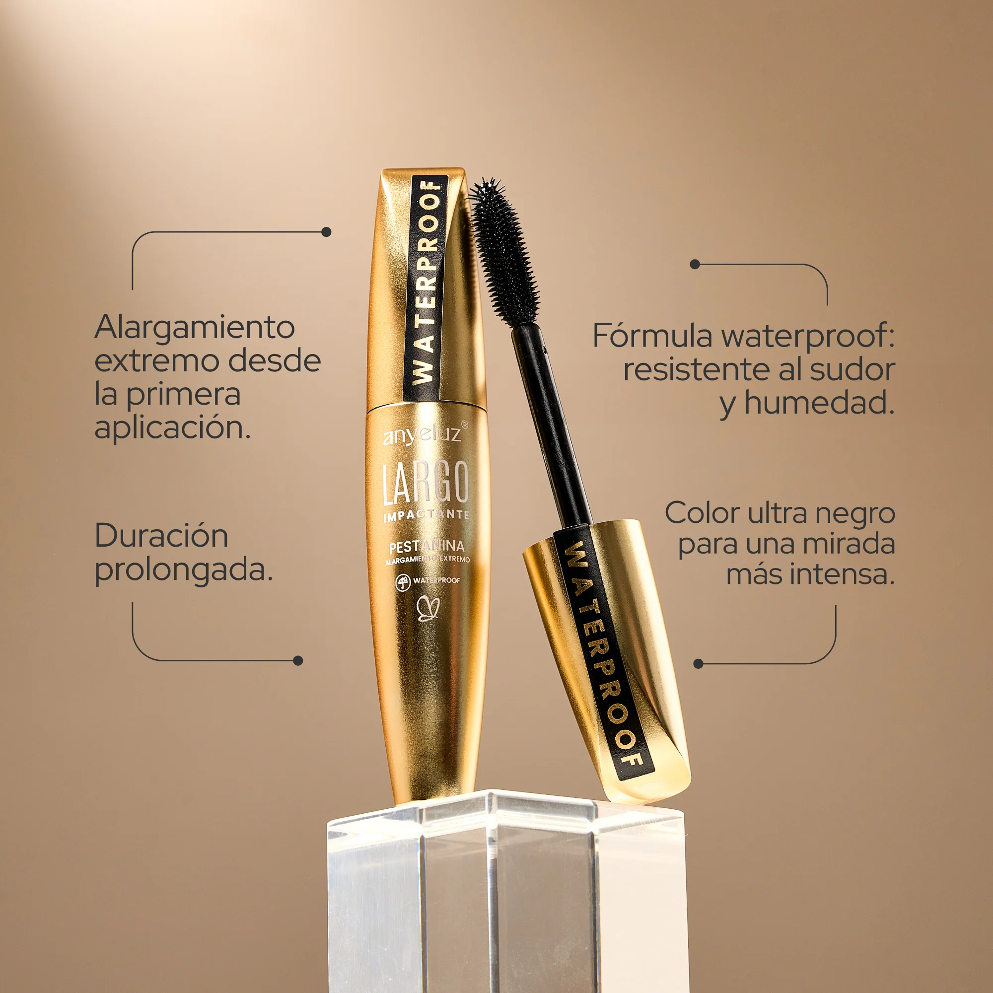 PESTAÑINA WATERPROOF LARGO IMPACTANTE ANYELUZ